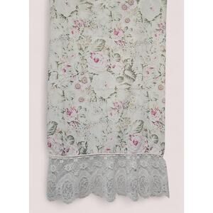 Vintage Floral Pollowcase Lace Trim Coquette Cottagecore Shabby Chic